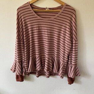 Free People Long Sleeve Blouse Womens XS Purple Witchy Fairy We the Free